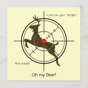Oh my Deer! Hunting Birthday Party Invitation