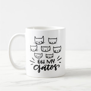 Oh My Gatos, hand drawn Coffee Mug