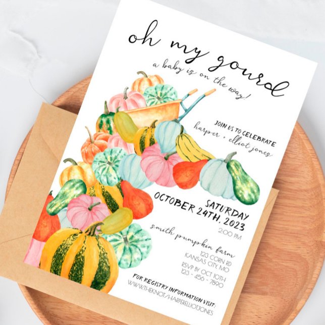 Oh My Gourd! - Baby Shower Invitation (Creator Uploaded)