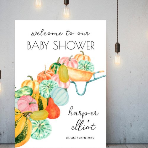 Oh My Gourd _ Baby Shower Welcome Sign