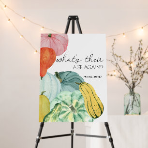 Oh My Gourd! - Baby What's Their Age Again Sign