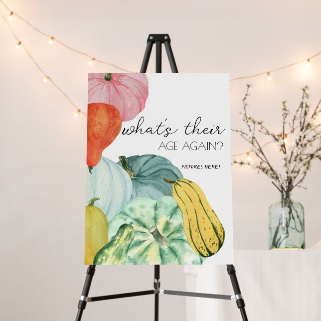 Oh My Gourd! - Baby What's Their Age Again Sign (In Situ (Stand))