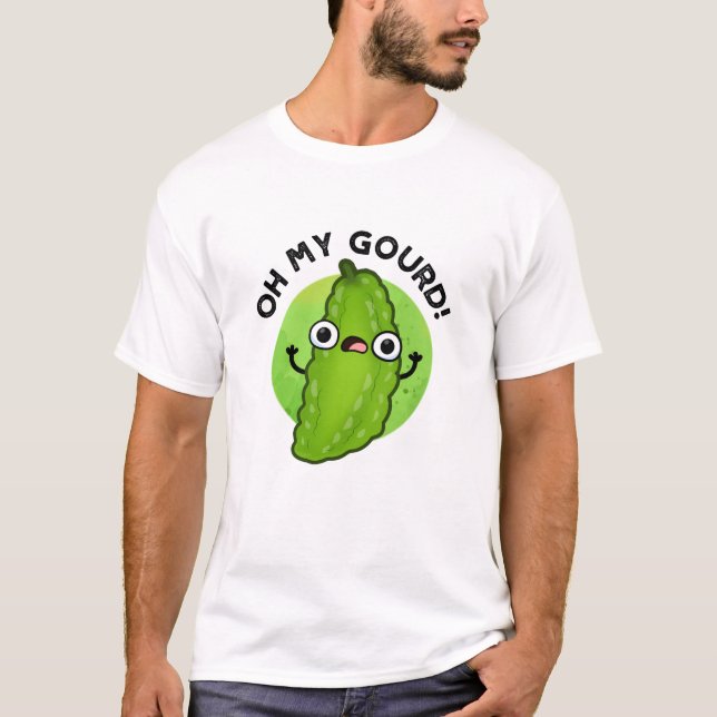 Oh My Gourd Funny Veggie Pun  T-Shirt (Front)