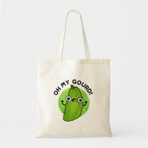 Oh My Gourd Funny Veggie Pun Tote Bag