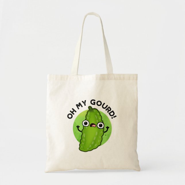 Oh My Gourd Funny Veggie Pun  Tote Bag (Front)