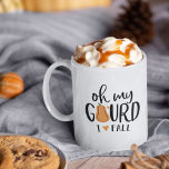 Oh My Gourd I Love Fall Coffee Mug<br><div class="desc">Show your love for fall with this funny design featuring the play on words "oh my gourd,  I love fall" with an orange pumpkin standing in for the letter "O."</div>