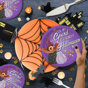 Oh My Gourd It’s Almost Halloween  Dessert Plates