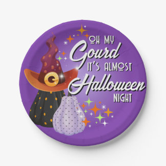 Oh My Gourd It’s Almost Halloween  Dessert Plates