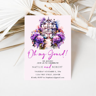 Oh My Gourd Purple Hues Housewarming Party Invitation