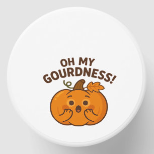Oh My Gourdness! � Surprised Pumpkin Kawaii Art Cl Mini Candle Favors