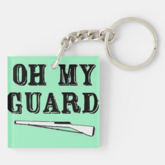"Oh My Guard" Double Sided Key Chain