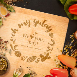 👩🏻🍳 Oh My Gulay! Personalized Cutting Board