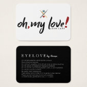 Oh, my love! Lash Care Card (Front & Back)