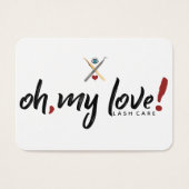 Oh, my love! Lash Care Card (Front)