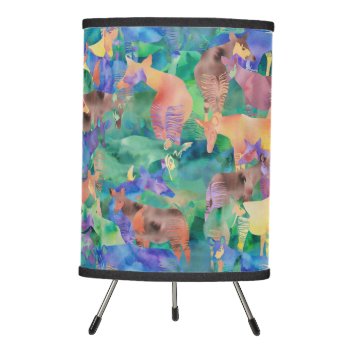 Oh  My Okapi! Tripod Lamp by CreativeClutter at Zazzle
