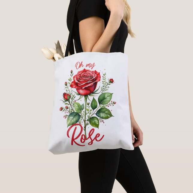 Oh my Rose Tote Bag (Close Up)