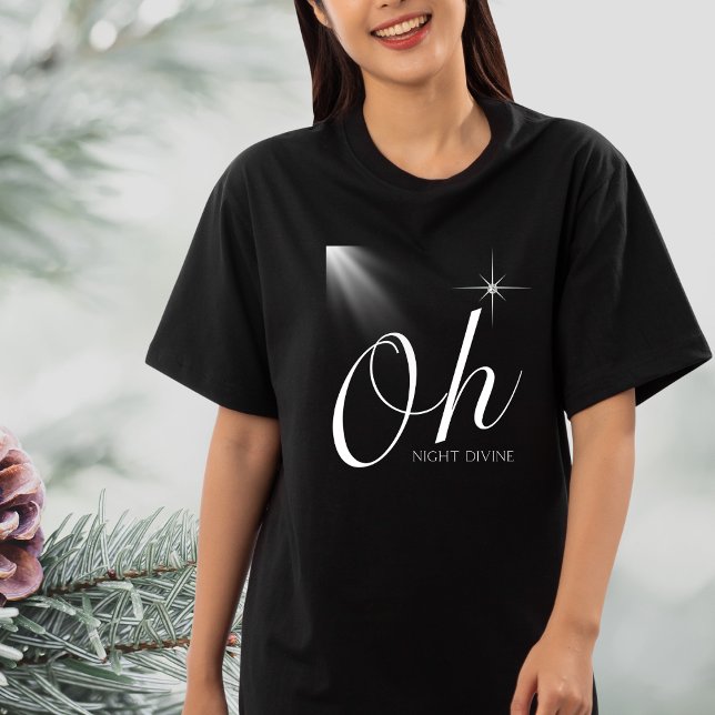 Oh Night Divine Christian Christmas Song Jesus T-Shirt (Creator Uploaded)