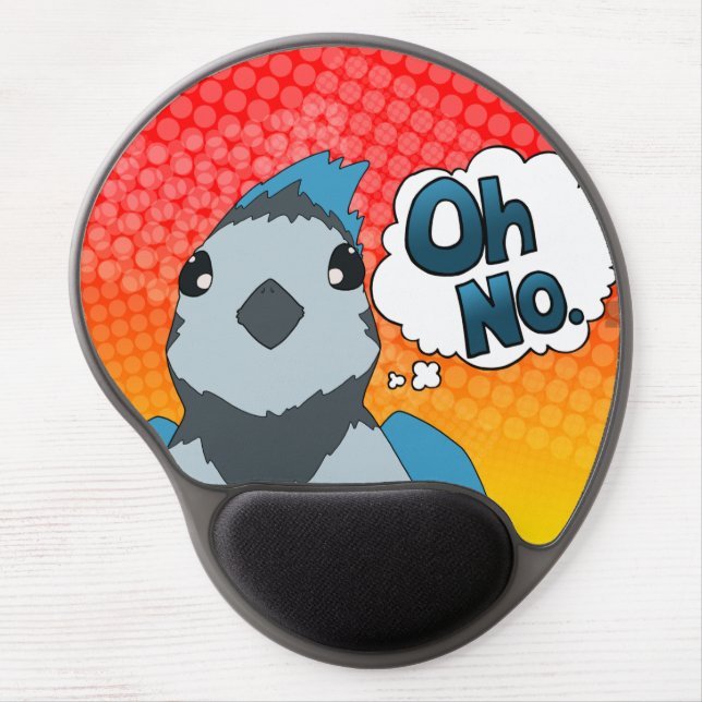 Oh No Bird Gel Mouse Pad (Front)