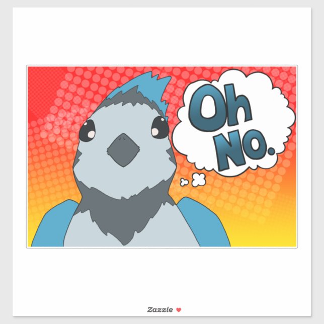 Oh No Bird Sticker (Sheet)