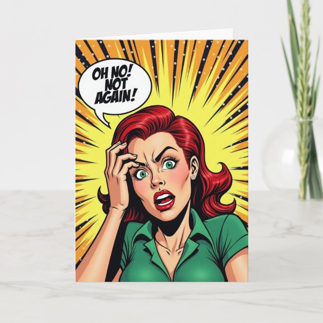 Oh No Birthday Card (Front)
