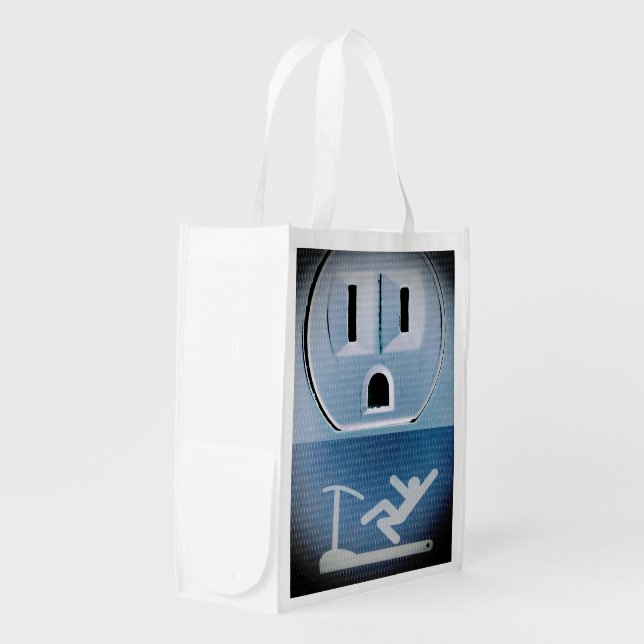 Oh No by Shirley Taylor Grocery Bag (Front Side)