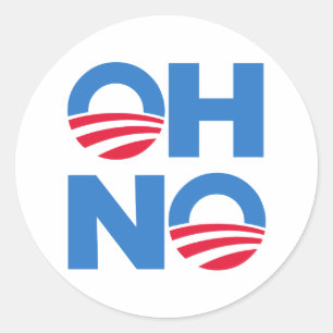 Oh No Classic Round Sticker