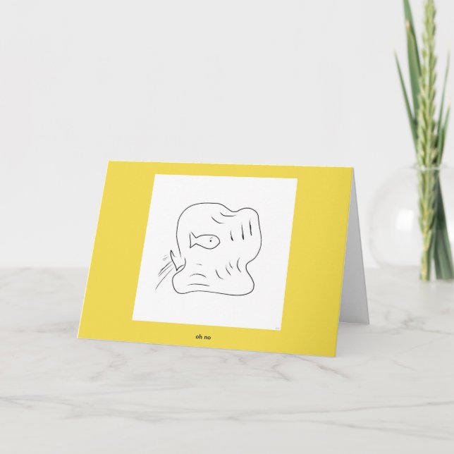 oh no (Greeting Card) Card (Front)