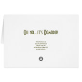 "Oh no...it's Komodo!" Cards (Back Horizontal)