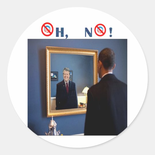 Oh No! Jimmy Carter, but faster! Classic Round Sticker