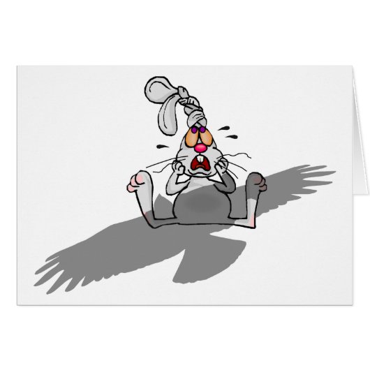 Oh No! Rabbit Cartoon (Front Horizontal)