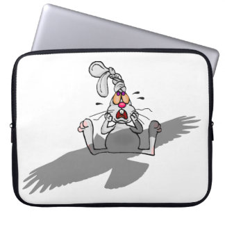 Oh No! Rabbit Cartoon Laptop Sleeve