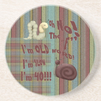 Oh No The "F" Word Drink Coaster