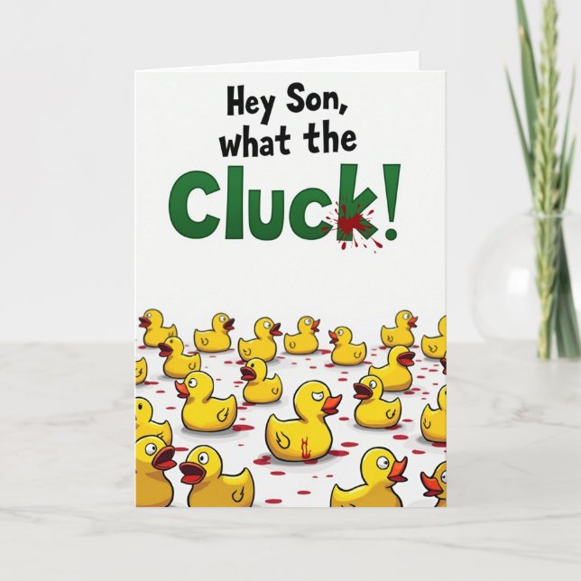 Oh No What Happened Card (Front)