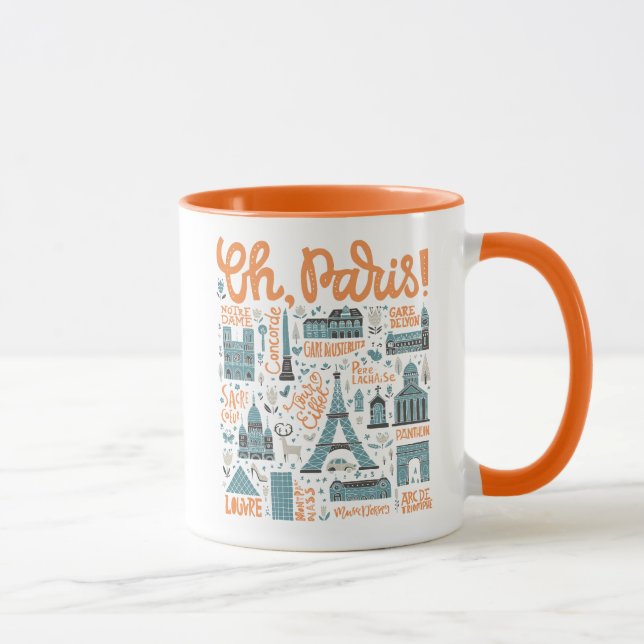Oh, Paris! | Town Typography Mug (Right)