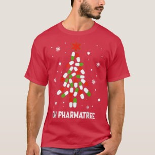 Oh Pharmatree Pills Christmas Tree Lights Pharmacy T-Shirt
