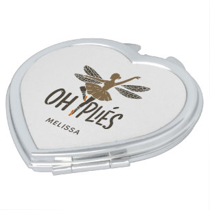 Oh Plies Ballet Dancer Personalized Compact Mirror