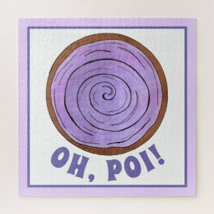 OH, POI (Oh Boy) Hawaiian Purple Taro Root Food Jigsaw Puzzle