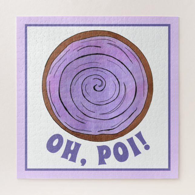OH, POI (Oh Boy) Hawaiian Purple Taro Root Food Jigsaw Puzzle (Vertical)
