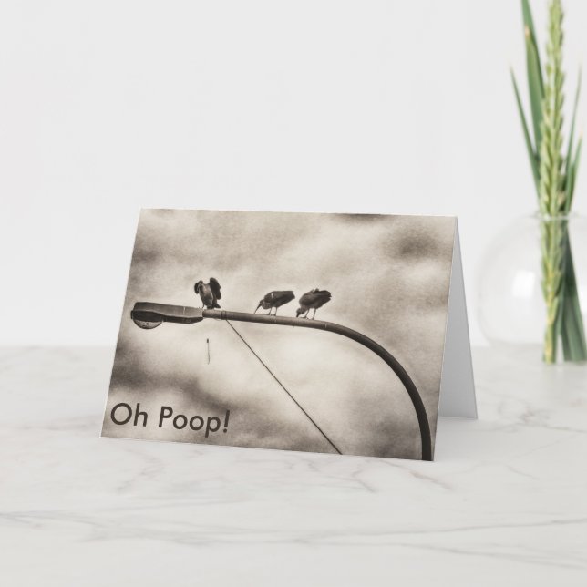 Oh Poop... belated birthday card (Front)