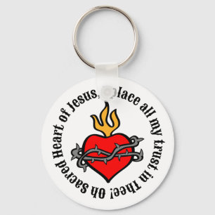 Oh Sacred Heart of Jesus.... Keychain