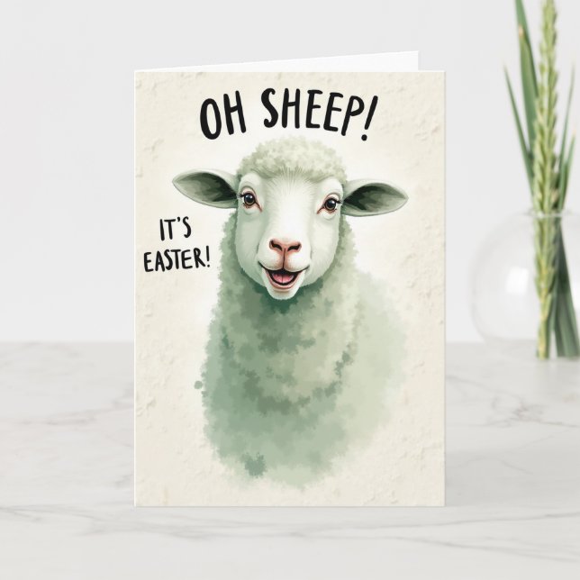 Oh Sheep Its Easter Card (Front)