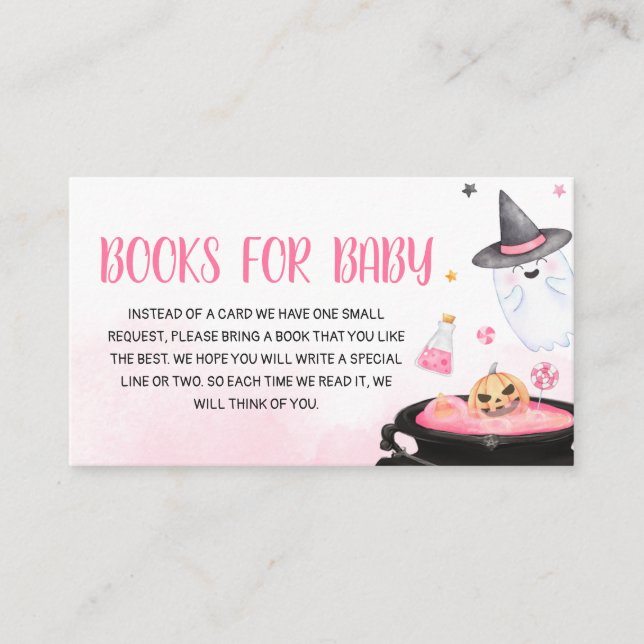 Oh Sheet Ghoul Halloween Books for Baby Enclosure Card (Front)