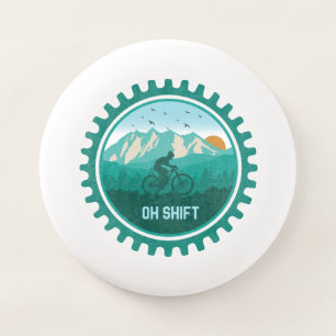 Oh Shift Retro Mountain Bike Vintage MTB Cycling Wham-O Frisbee