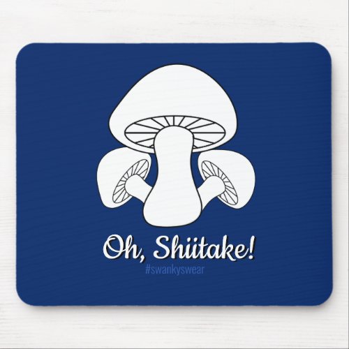 Oh Shiitake royal blue Mouse Pad