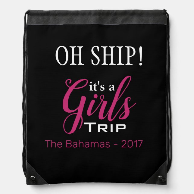 Oh Ship! It's A Girls Trip Tote Bag (Front)