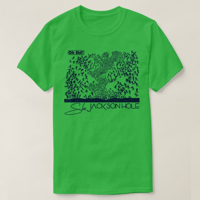 Oh Ski Jackson Hole TShirt (Design Front)