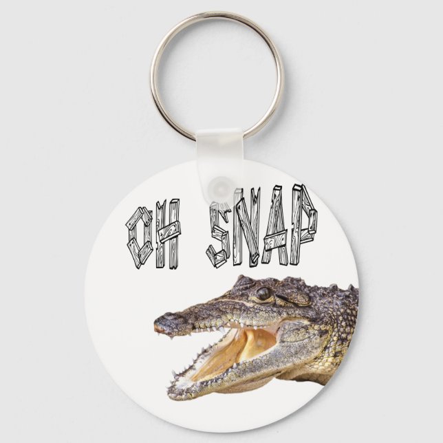 OH SNAP - Angry Gator Keychain (Front)