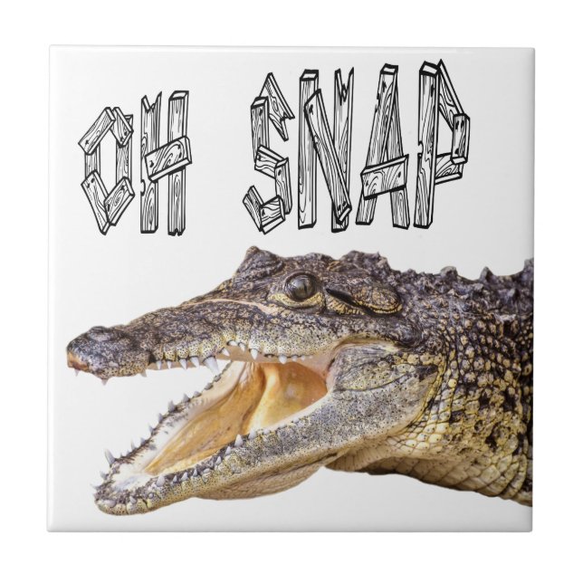 OH SNAP - Angry Gator Tile (Front)