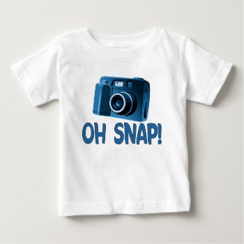 Oh Snap Camera Baby T-shirt by goldnsun at Zazzle