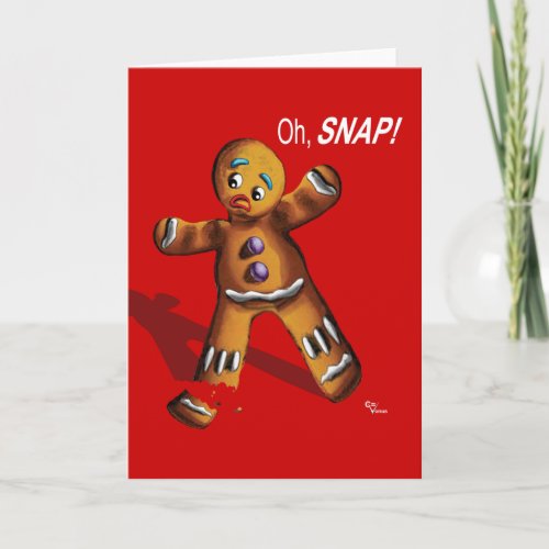 Oh Snap Card red
